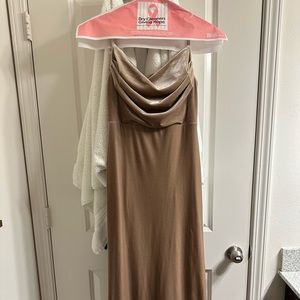 Revelry Skye dress, size 10, champagne 602
